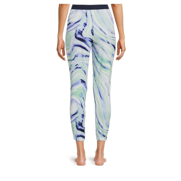 Secret Treasures Light Blue Green Tie Dye w Pockets Jogger Pants - Picture 2 of 3